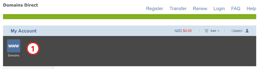 Change nameservers step 2